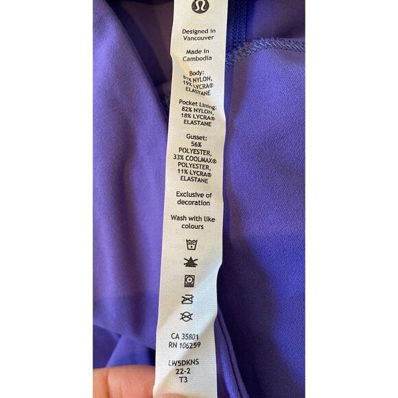 Lululemon High Rise Align Flare Leg Leggings Size 10 Women’s Purple - Picture 4 of 8